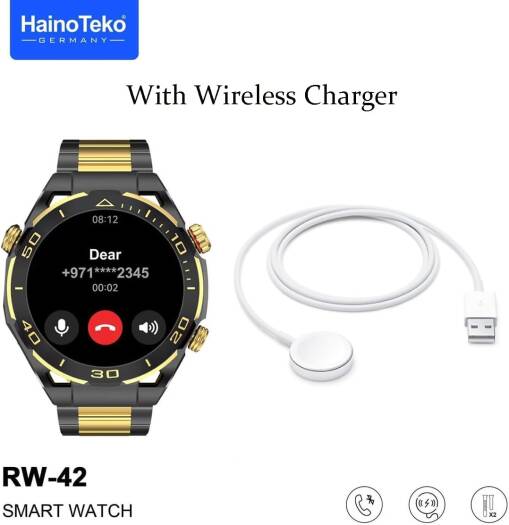 Haino Teko RW42 Round Shape Large Screen AMOLED Display Smart Watch With 2 Pair Straps