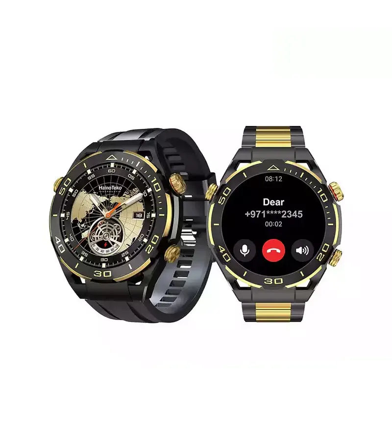 Haino Teko RW42 Round Shape Large Screen AMOLED Display Smart Watch With 2 Pair Straps